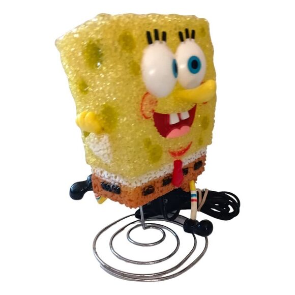 Spongebob Squarepants Lamp Light Running Bob Nickelodeon Melted Plastic Spring. - Picture 10 of 16